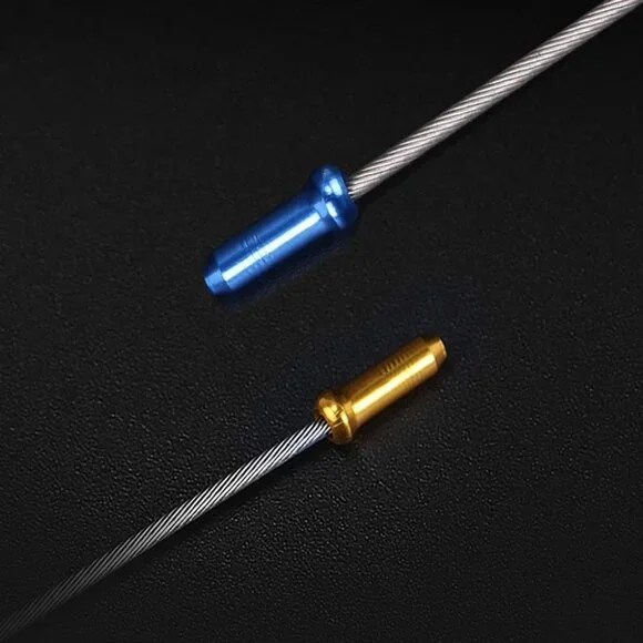 Bike Cable End Caps, Alloy Crimps, Brake Cable End Tips for Road Mountain Bicycl - Picture 3 of 8